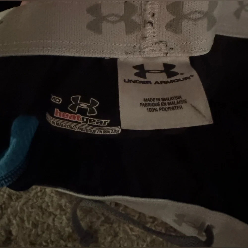 Teal and Blue Under Armour Basketball Shorts - Picture 3 of 4